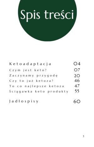 KETO Adaptacja plus jadłospisy