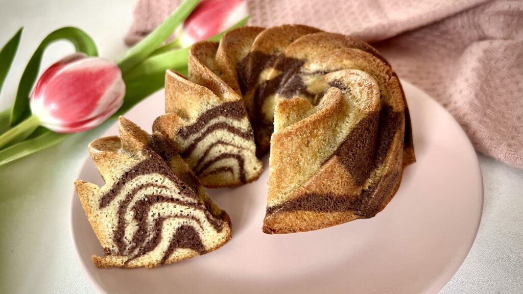 babka wielkanocna, ciasto zebra