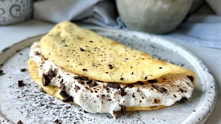 keto omlet z czekolada