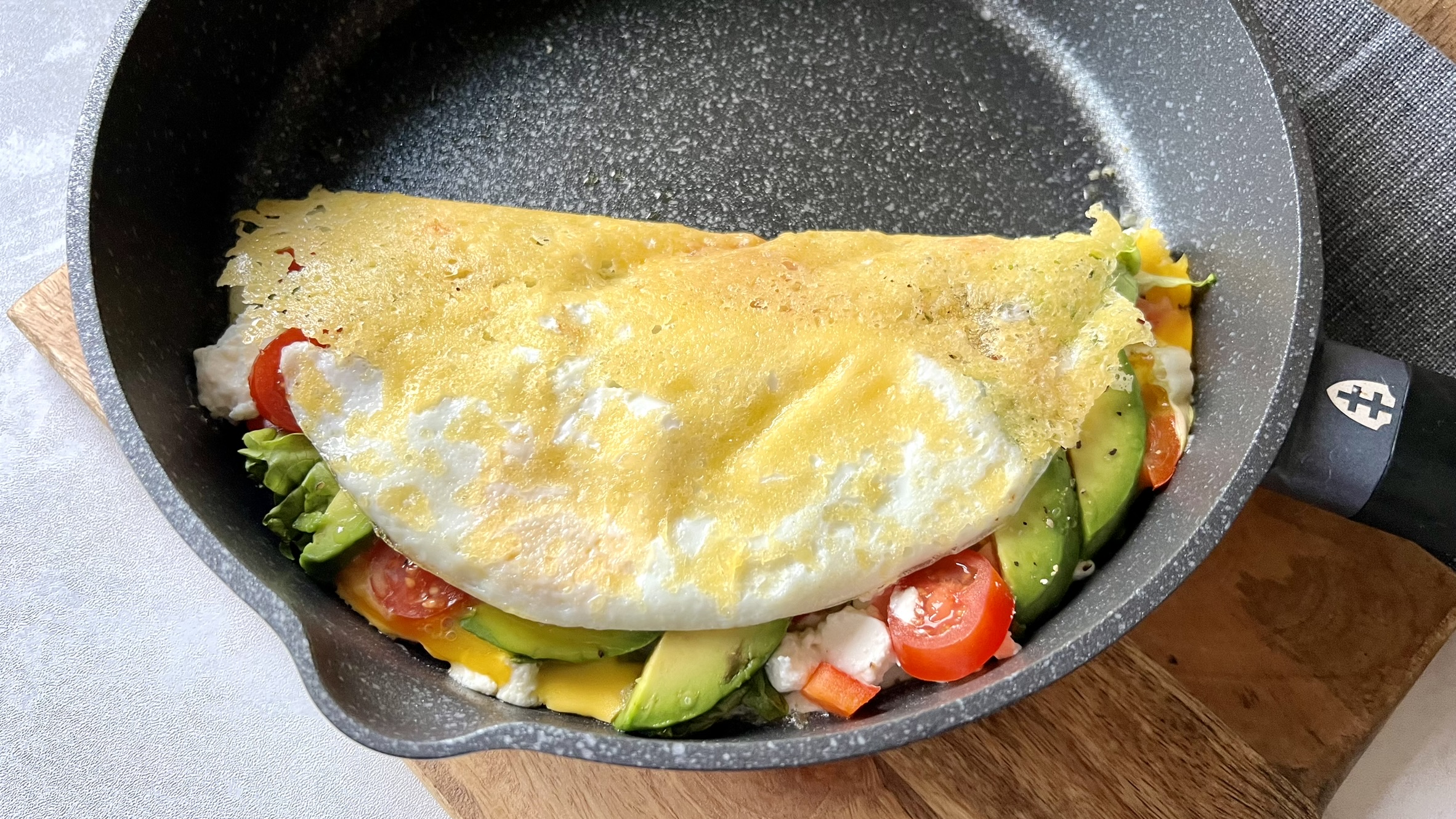 chrupiący omlet