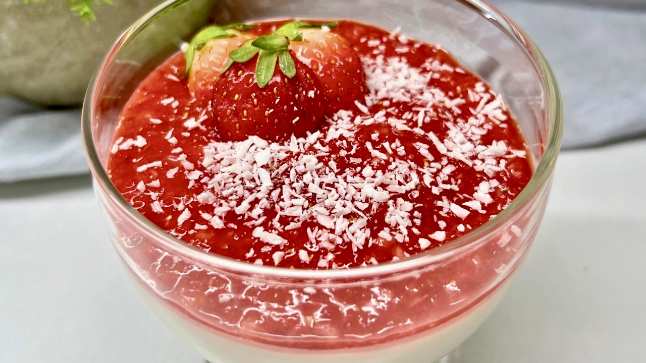 keto pudding śmietankowy
