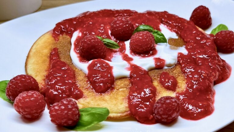 puszysty omlet z malinami